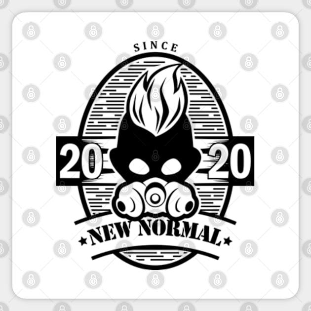 New Normal Pure Black Sticker by UB design